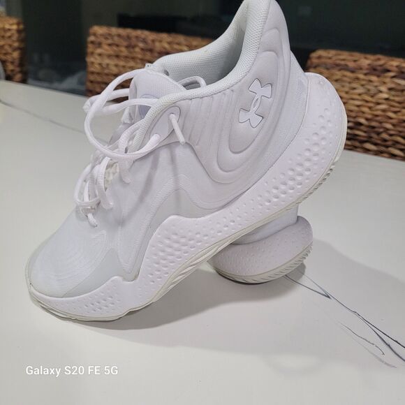 Under Armour Other - NEW Under Armour UA Unisex Basketball Shoes Micro G  Sneakers WHITE M7.5 W9 SB8